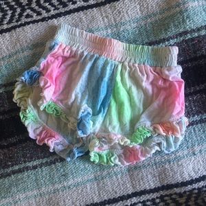 Flowers By ZOE rainbow shorts (2T)